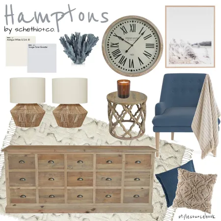 Hamptons Interior Design Mood Board by Schethio & Co. on Style Sourcebook