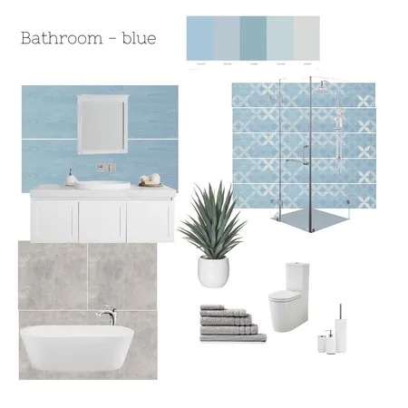 Bathroom blue Interior Design Mood Board by Molkrisz9 on Style Sourcebook