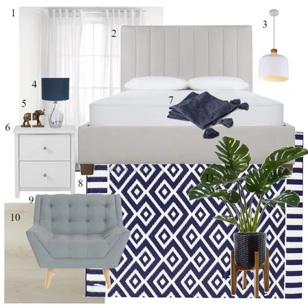 Guest Bedroom Interior Design Mood Board by Ahysampv on Style Sourcebook