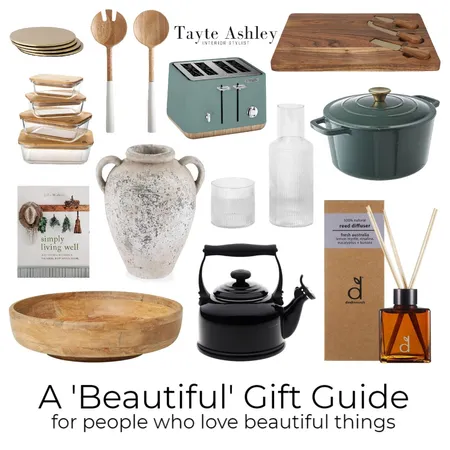 'Beautiful' Gift Guide Interior Design Mood Board by Tayte Ashley on Style Sourcebook