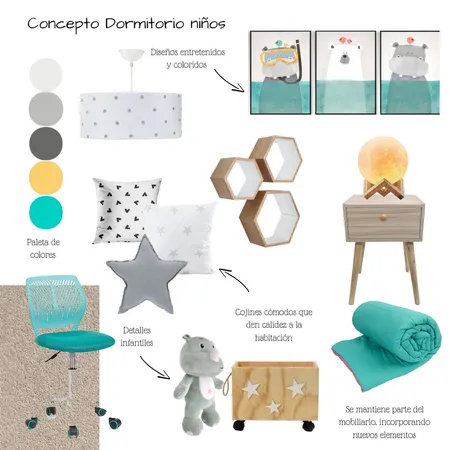 dormitorio niño 1 Interior Design Mood Board by clauconejero on Style Sourcebook