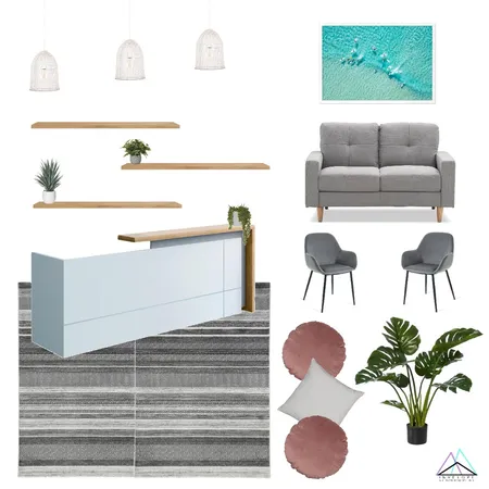 Perth Psychology Collective - Reception Interior Design Mood Board by Invelope on Style Sourcebook