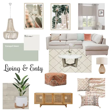 Living and Entry Interior Design Mood Board by Lisa Olfen on Style Sourcebook