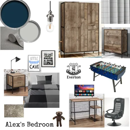 Alex's bedroom - Final Interior Design Mood Board by Jacko1979 on Style Sourcebook