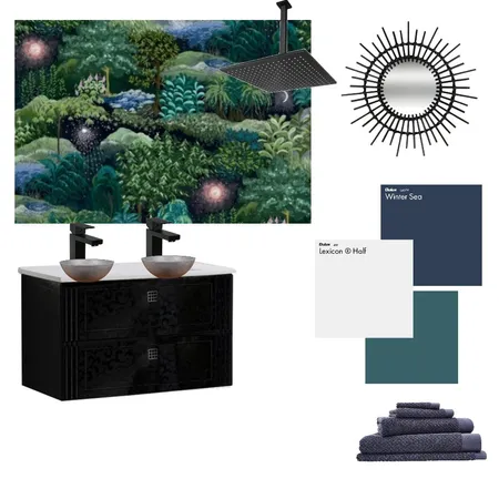 Midnight Bathroom Interior Design Mood Board by HGInteriorDesign on Style Sourcebook