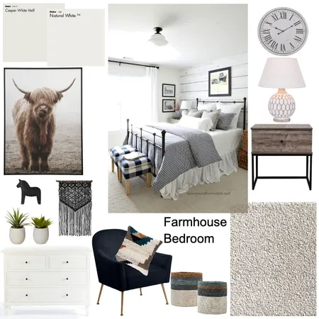 farmhouse bedroom Interior Design Mood Board by Taghanlawrence on Style Sourcebook