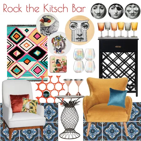 Rock the Kitsch Bar Interior Design Mood Board by Louise Kenrick on Style Sourcebook