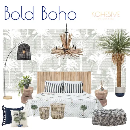 Bright Boho Bedroom Moodboard Interior Design Mood Board by Kohesive on Style Sourcebook