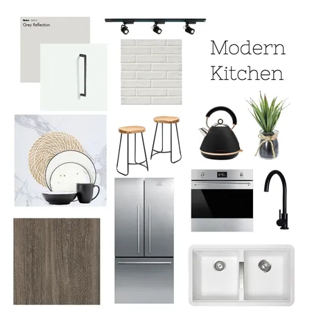 Modern Kitchen Interior Design Mood Board by Madeline Campbell on Style Sourcebook