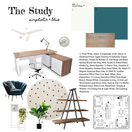 The Study Interior Design Mood Board by KenyahLee on Style Sourcebook