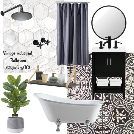 Vintage-industrial bathroom Interior Design Mood Board by Deco My World on Style Sourcebook