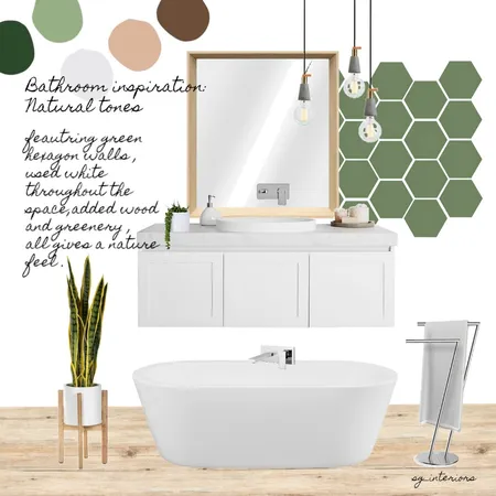 bathroom naturl tones Interior Design Mood Board by sginteriors on Style Sourcebook