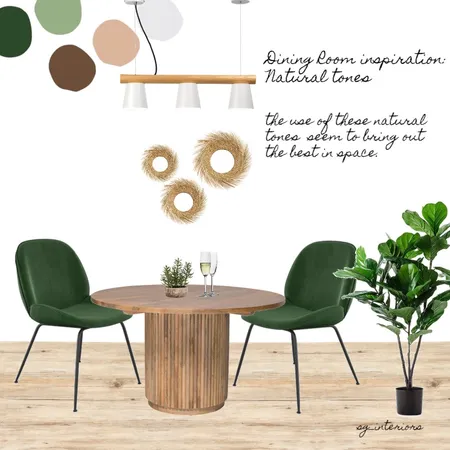 dining room natural tones Interior Design Mood Board by sginteriors on Style Sourcebook