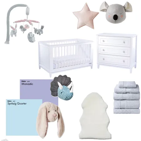 Neutral nursery Interior Design Mood Board by Ariella Goldfinch on Style Sourcebook