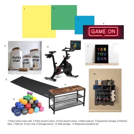 Gym room Interior Design Mood Board by kerriepea on Style Sourcebook