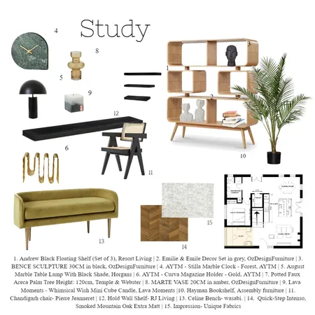 Study module 9 Interior Design Mood Board by nuriasoriaf on Style Sourcebook