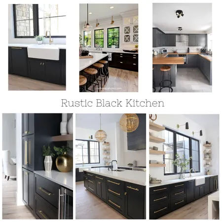 Rustic Black kitchen Interior Design Mood Board by Samantha McClymont on Style Sourcebook