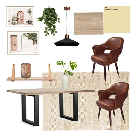 Leather Chair Dining Interior Design Mood Board by Ahysampv on Style Sourcebook
