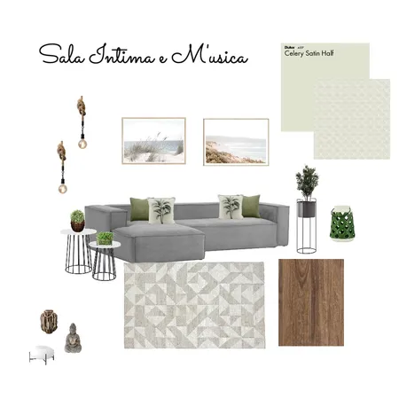 Sala Íntima e de Música Interior Design Mood Board by FICODesign on Style Sourcebook