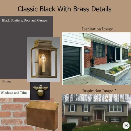 Exterior with Classic Black Accents Interior Design Mood Board by dorothy on Style Sourcebook