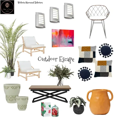 Outdoor Escape Interior Design Mood Board by Victoria Harwood Interiors on Style Sourcebook