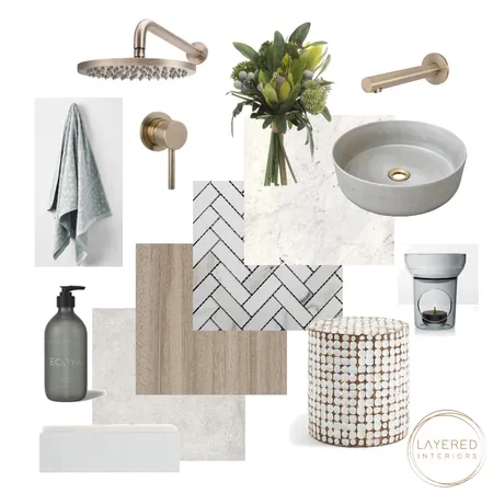 Bathroom Interior Design Mood Board by Layered Interiors on Style Sourcebook