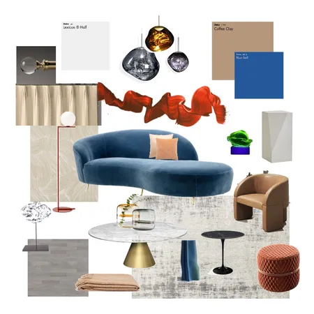 Electric Living Room Interior Design Mood Board by yshanelin on Style Sourcebook