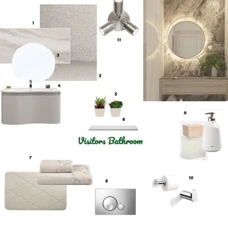 visitors bathroom Interior Design Mood Board by nazrana786 on Style Sourcebook