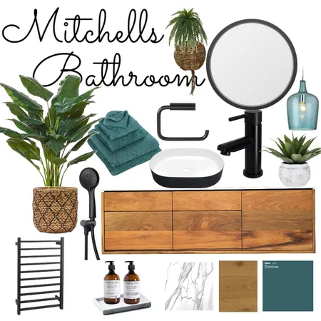 Mitchell's Bathroom Interior Design Mood Board by Liesl on Style Sourcebook