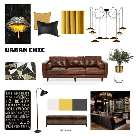 Urban Chic Interior Design Mood Board by Kali on Style Sourcebook