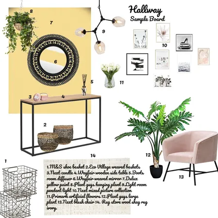 Contemporary Hallway Interior Design Mood Board by HGInteriorDesign on Style Sourcebook