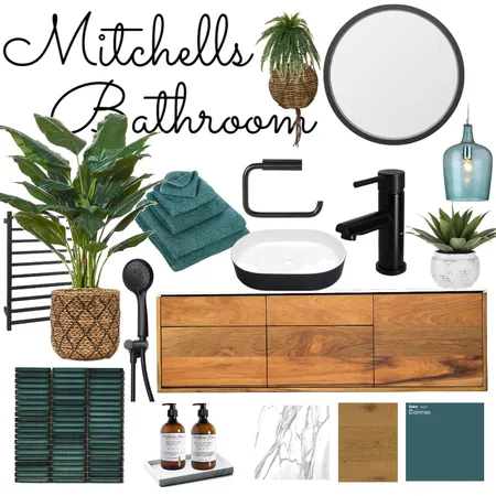 Mitchell's Bathroom Interior Design Mood Board by Liesl on Style Sourcebook