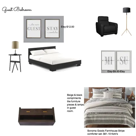 Guest bedroom Interior Design Mood Board by jennifercoomer on Style Sourcebook