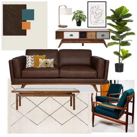 Mid Century Living Interior Design Mood Board by LouiseBillings on Style Sourcebook