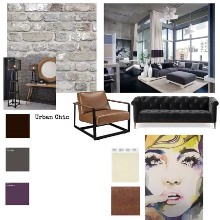 Urban Chic Interior Design Mood Board by Abaia on Style Sourcebook