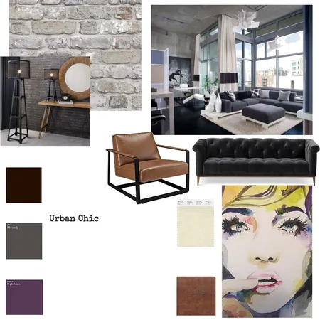 Urban Chic Interior Design Mood Board by Abaia on Style Sourcebook