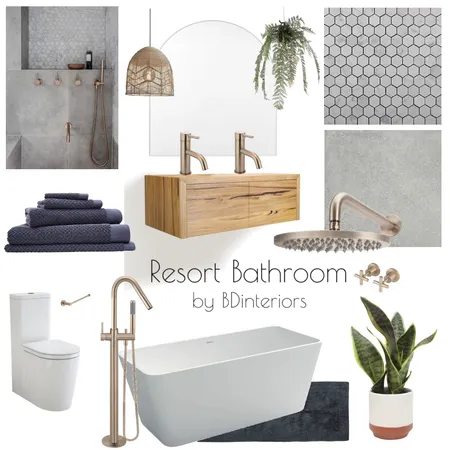 Resort Bathroom Interior Design Mood Board by bdinteriors on Style Sourcebook