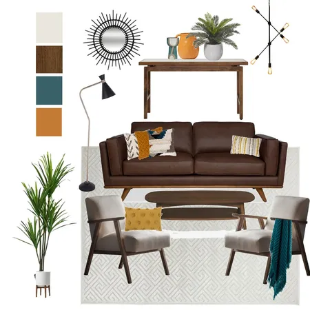 Mid Century Living 2 Interior Design Mood Board by LouiseBillings on Style Sourcebook