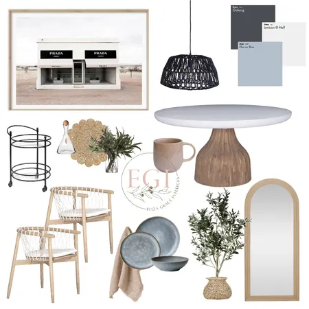 Prada Dining Interior Design Mood Board by Eliza Grace Interiors on Style Sourcebook