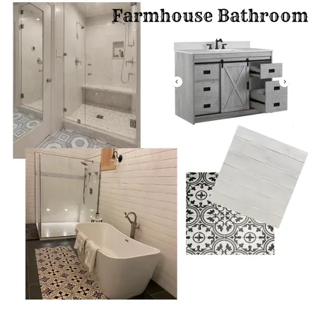 Farmhouse Bathroom Interior Design Mood Board by Repurposed Interiors on Style Sourcebook