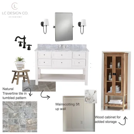 Anick/Alain Bathhroom1 Interior Design Mood Board by LC Design Co. on Style Sourcebook