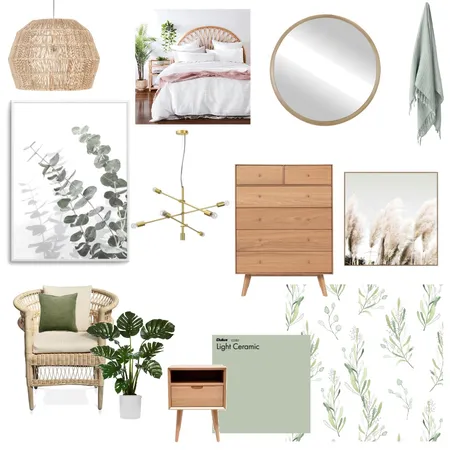 white, green and wood inspo Interior Design Mood Board by kph8502 on Style Sourcebook