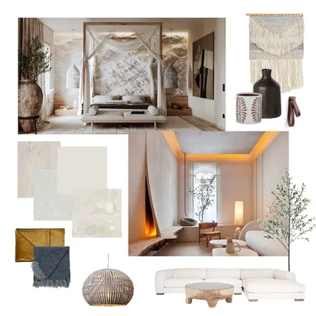 Wabi Sabi Master's Suite Interior Design Mood Board by cmerlenbach on Style Sourcebook