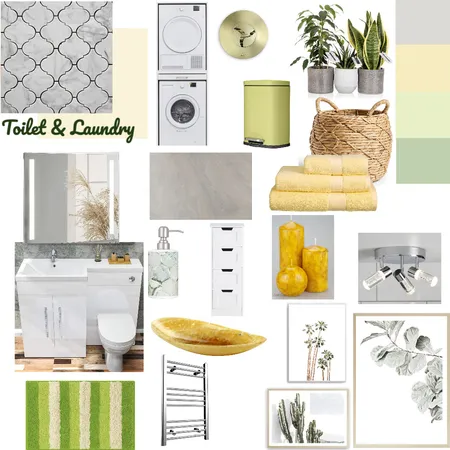 Toilet and Laundry Interior Design Mood Board by Sahar on Style Sourcebook