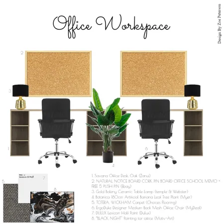 office space 1 Interior Design Mood Board by zoepeterson on Style Sourcebook