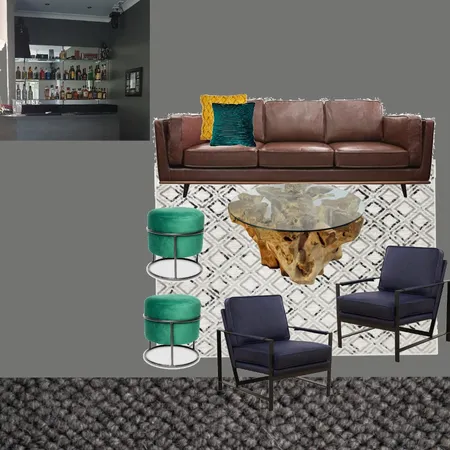 mancave lounge and bar Interior Design Mood Board by smallnads on Style Sourcebook