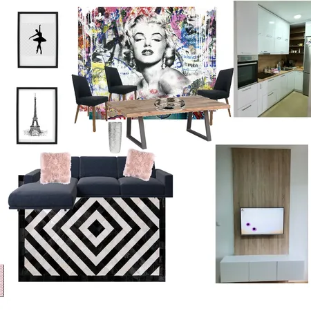 dnevni boravak pop art Interior Design Mood Board by Jelenans on Style Sourcebook
