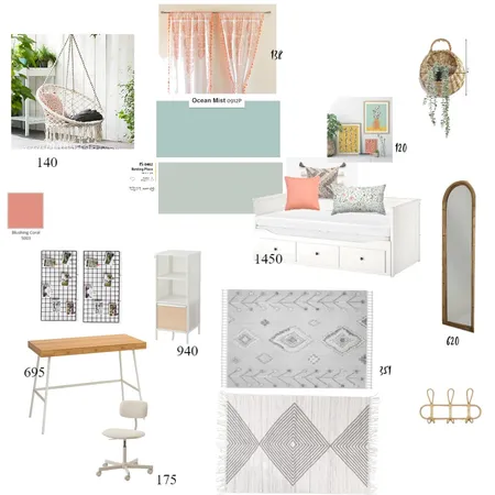 החדר של אביגיל Interior Design Mood Board by michalwk on Style Sourcebook