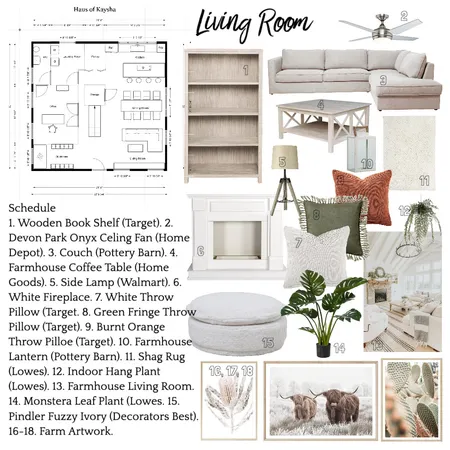 LIVING ROOM Interior Design Mood Board by kayshamp on Style Sourcebook