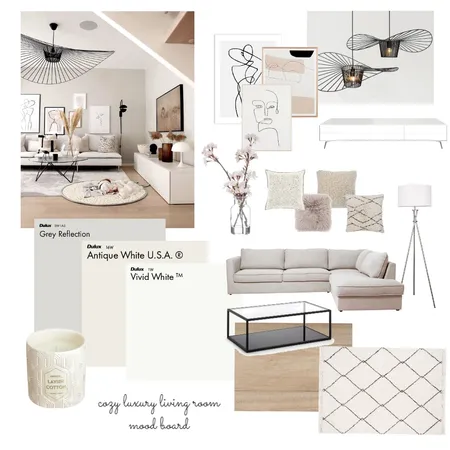 Cozy Luxury Living Room Interior Design Mood Board by Gina_R on Style Sourcebook